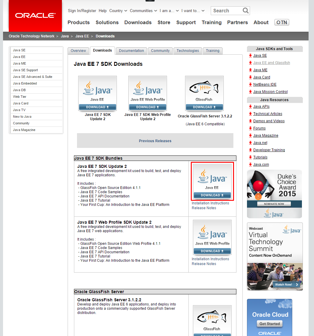 Download Java EE7 SDK
